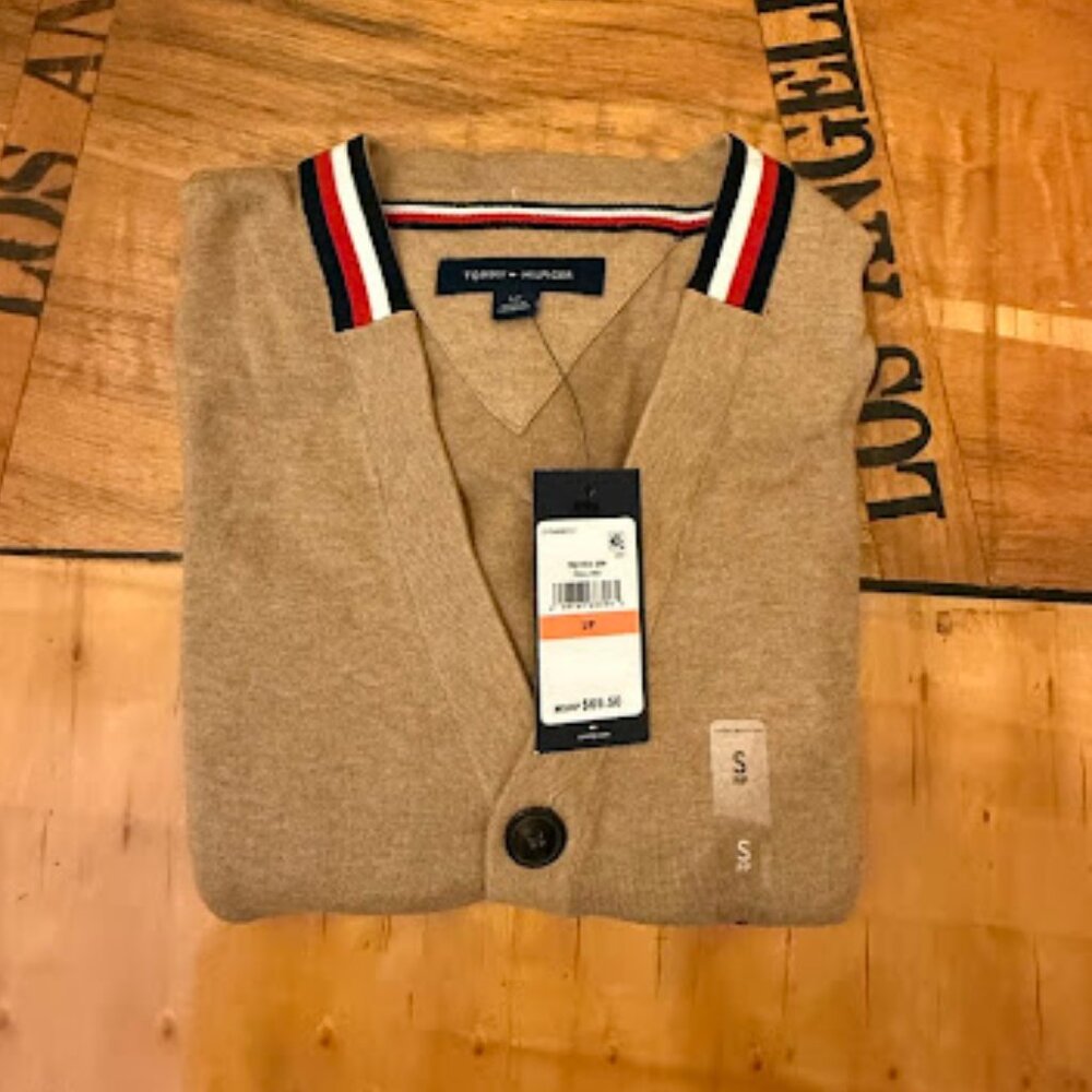 Tommy Hilfiger Men V-Neck Cardigan - Picture 5 of 10
